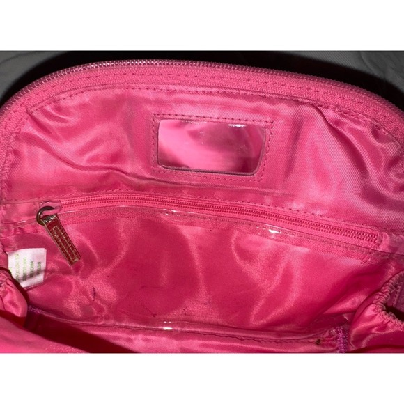 Lilly Pulitzer cosmetics makeup chi omega yellowpink floral zipper‎ bag - Picture 7 of 9